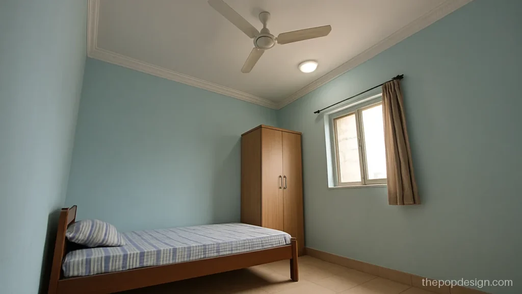 POP ceiling design photos with a thin moulding edge and open centre