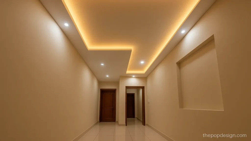 Plus minus pop design for lobby at an L-shaped corner turn