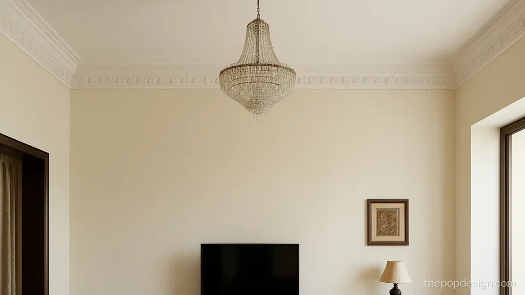 Pop moulding design ceiling cornice with egg and dart pattern