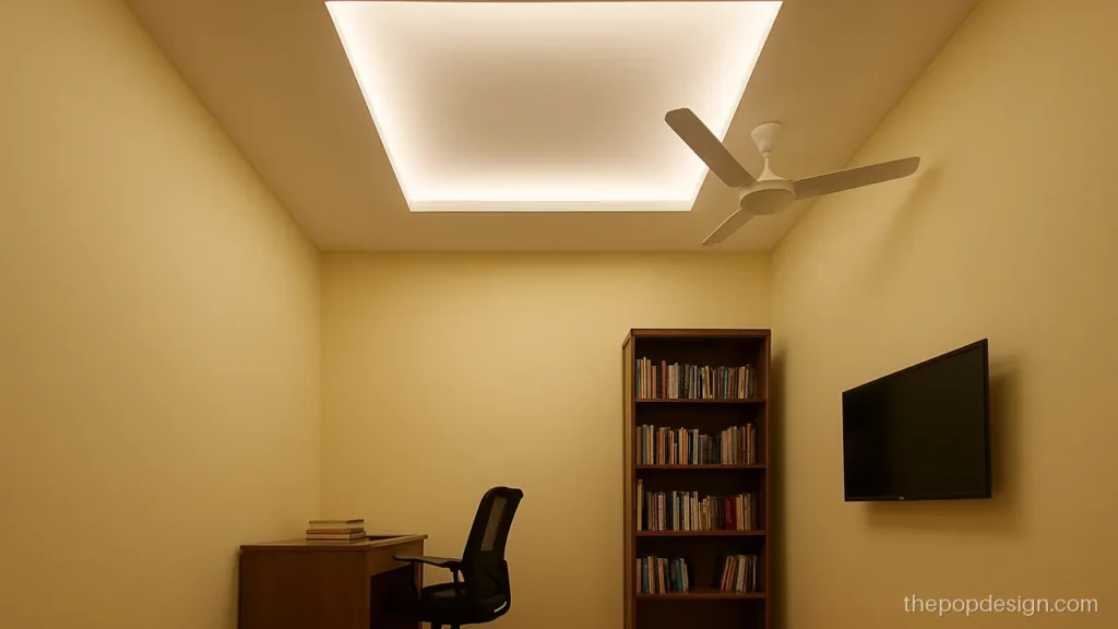 Pop design light box with a frosted panel in a study room
