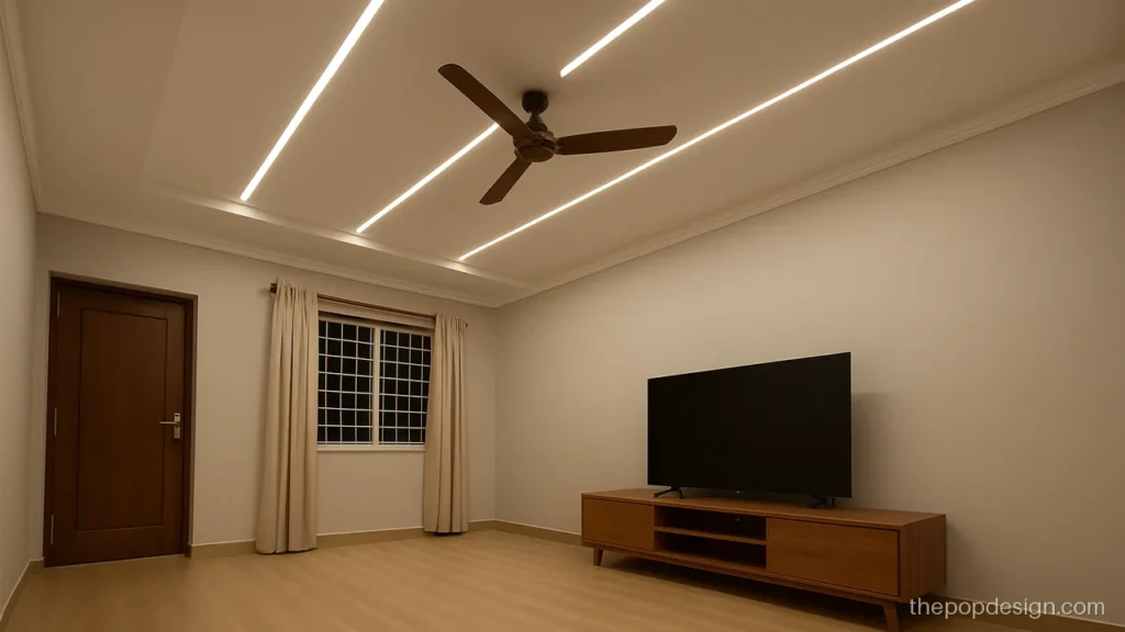 New 12x15 hall pop design latest look with linear light lines